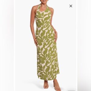 NWT- Petal & Pup Alexis Print Maxi Dress, Green Floral, XS